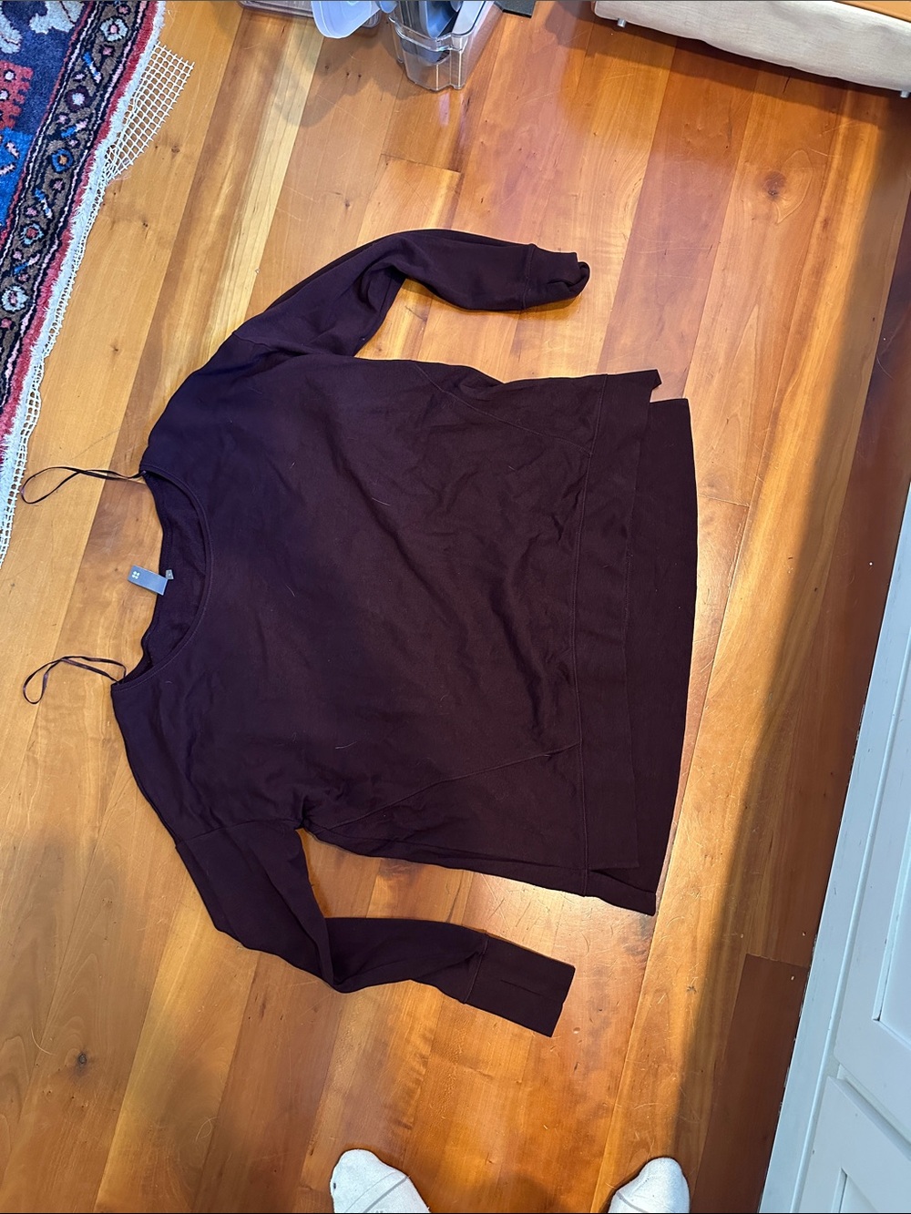 Sweaty Betty Deep Plum Crew Sweatshirt